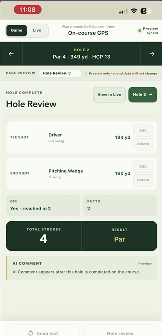 Jetta mobile GPS hole review screen